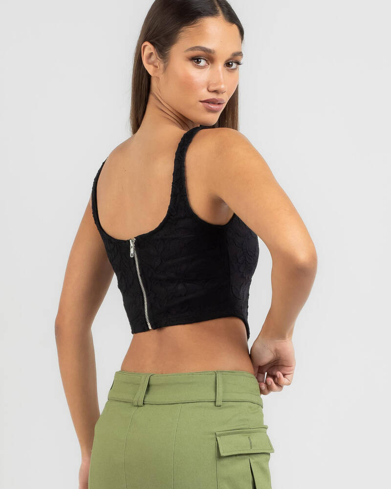 Alive Girl My Love Lace Corset Top for Womens