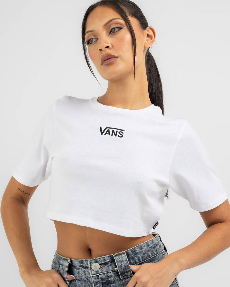 Vans Flying V Crew Crop T-Shirt for Womens