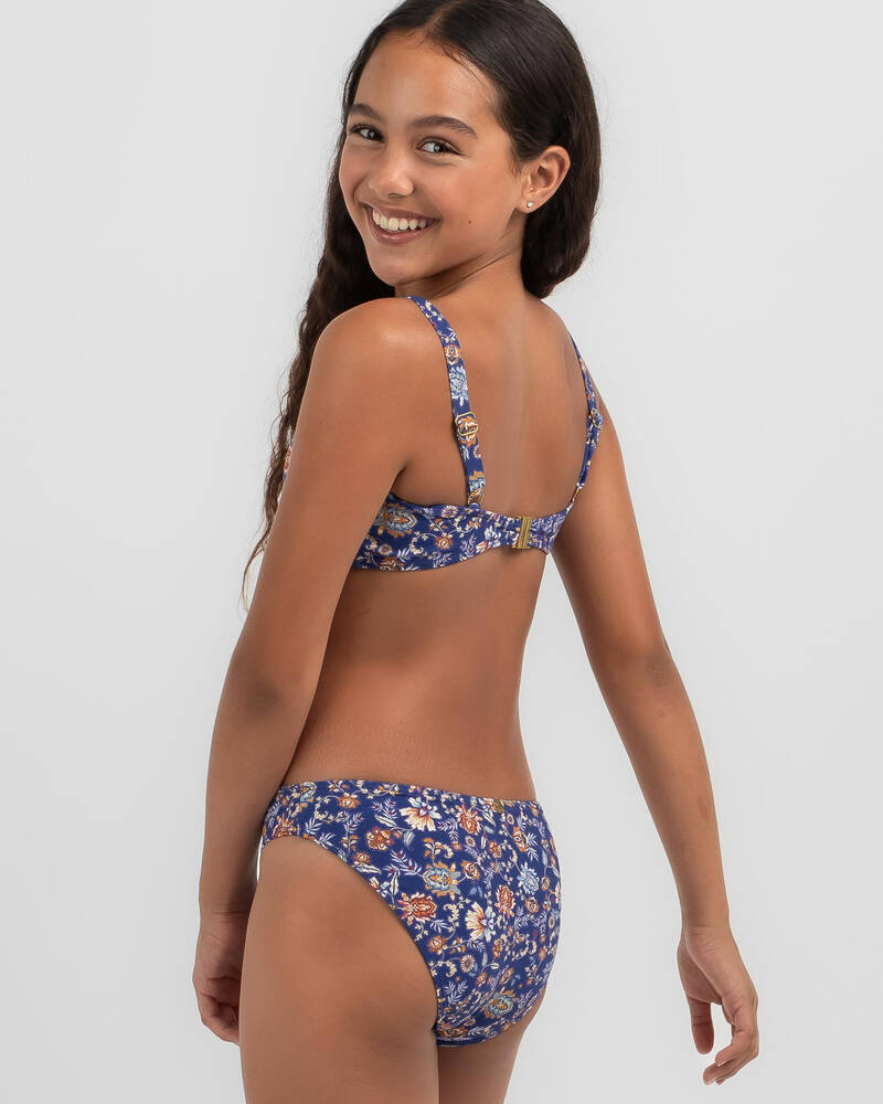 Kaiami Girls' Paisleigh Bandeau Bikini Set for Womens