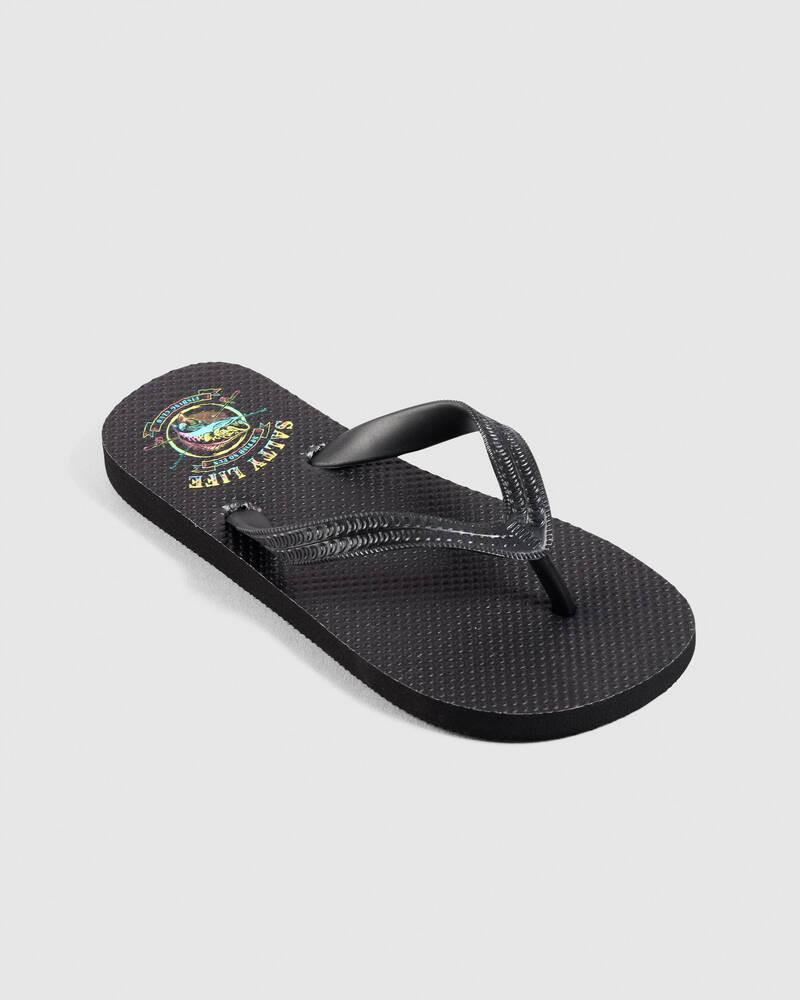 Salty Life Boys' Fishing Club Thongs for Mens