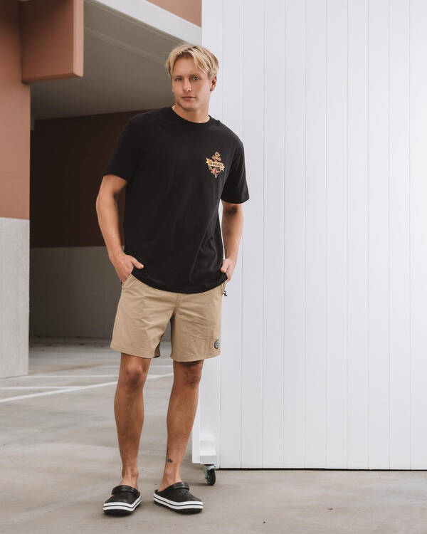 Salty Life Elemental Elastic Waist Shorts for Mens