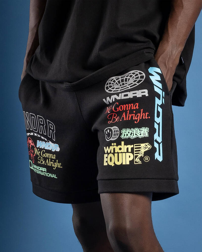 Wndrr Represent Track Sweat Shorts for Mens