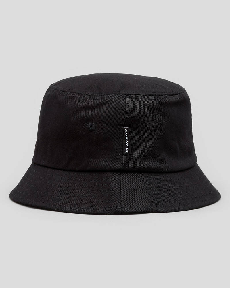 Playboy Bunny Bucket Hat In Black - Fast Shipping & Easy Returns - City ...