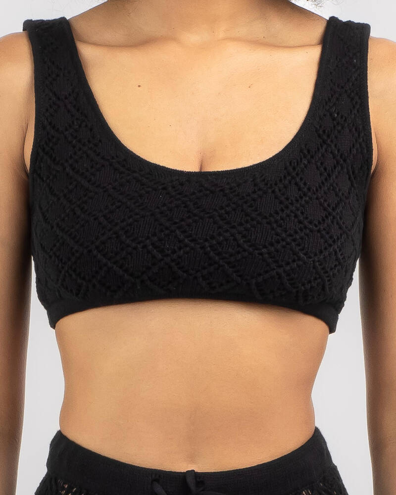 Mooloola Andrina Crochet Ultra Crop Top for Womens