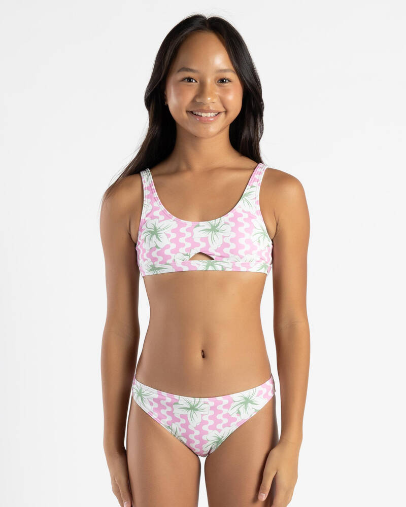 Roxy Girls' Party Waves Bralette Bikini Set for Womens