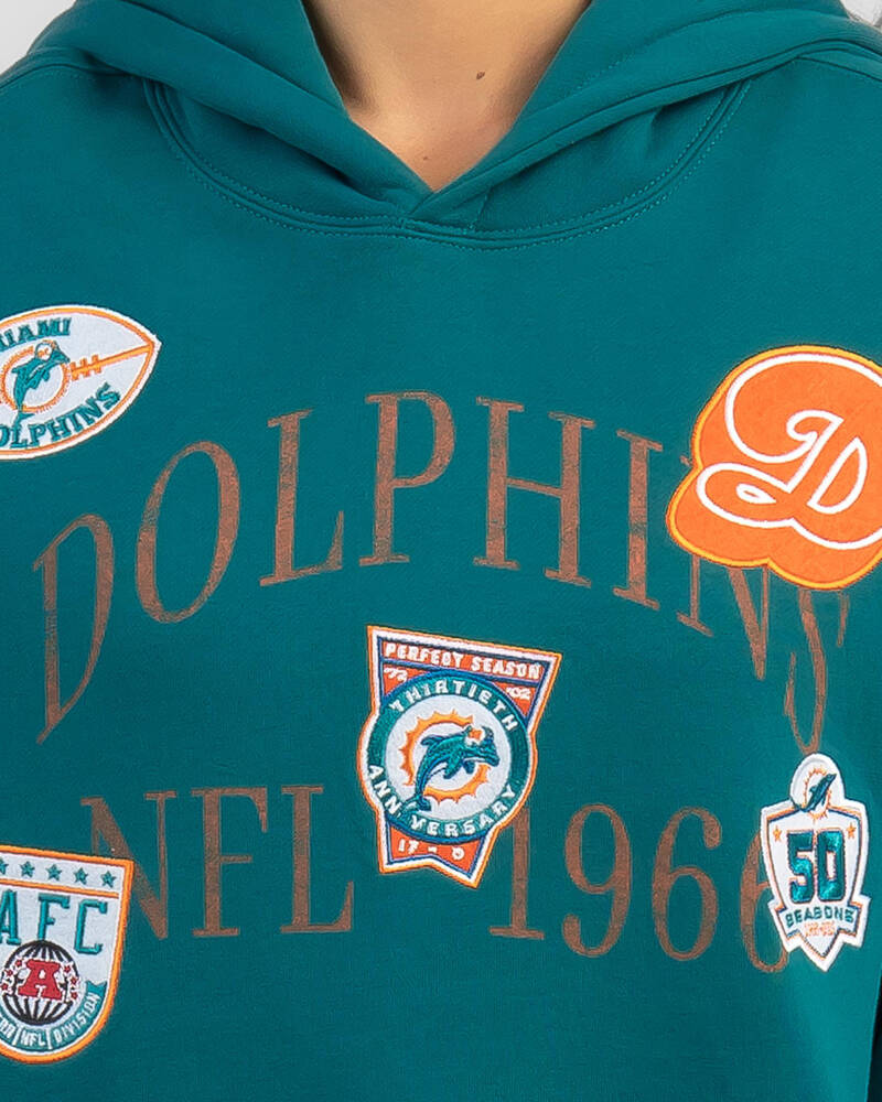 Mitchell & Ness Miami Dolphins Touchline Hoodie for Womens