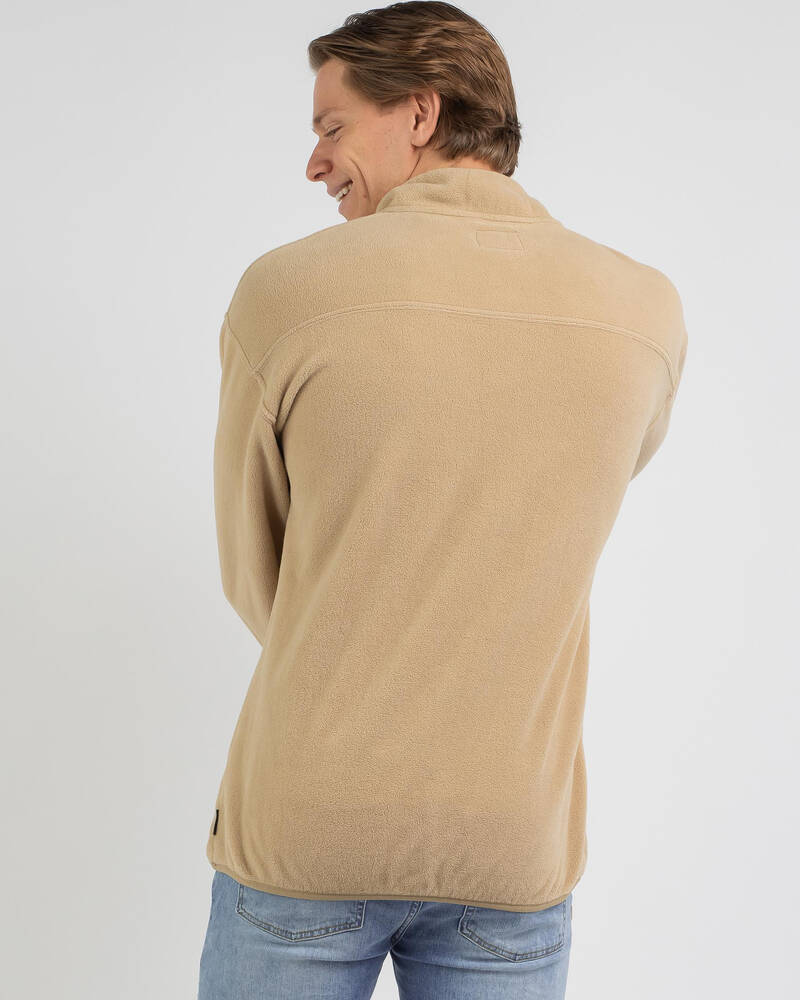 Rusty Polarized Quarter Zip Polar Fleece Sweatshirt for Mens