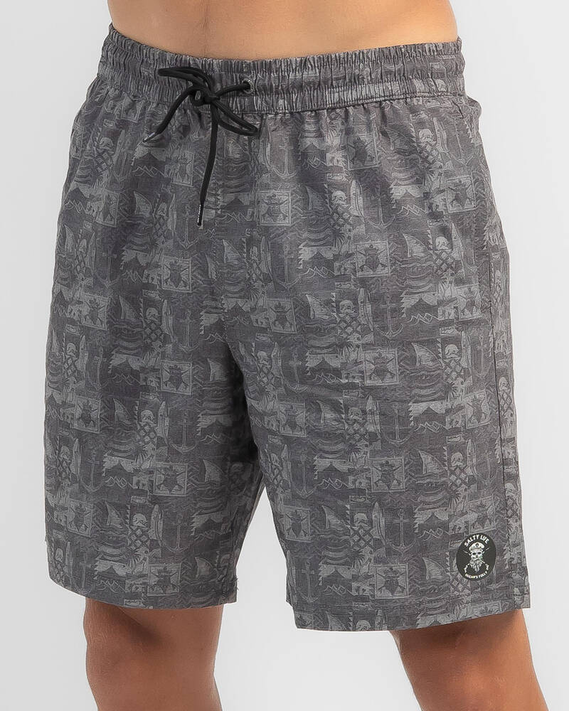 Salty Life Marooned Board Shorts for Mens