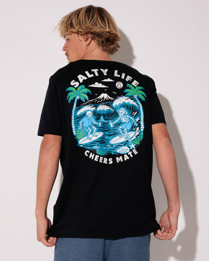 Salty Life Cheers Mate T-Shirt for Mens