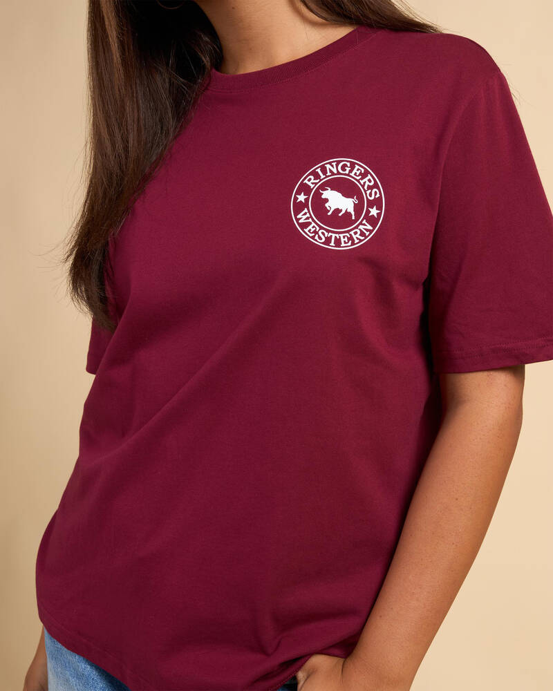 Ringers Western Signature Bull Loose Fit T-Shirt for Womens
