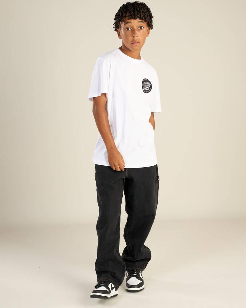 Santa Cruz Boys' Reverse Dot Mono T-Shirt for Mens