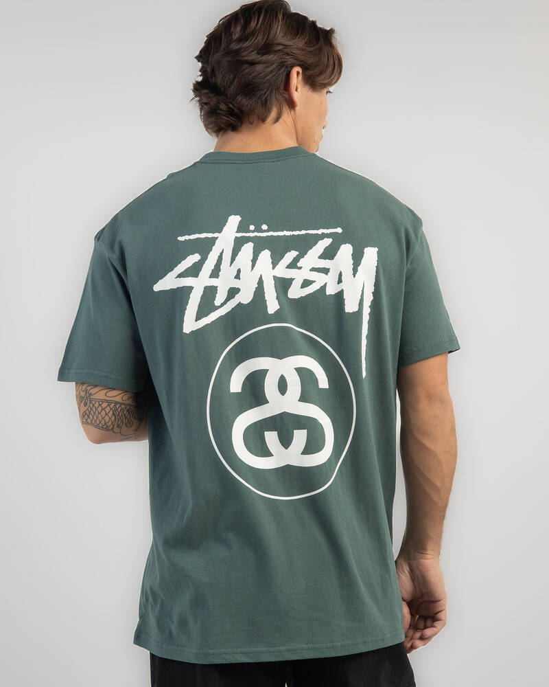 Stussy Solid Stock Link T-Shirt for Mens