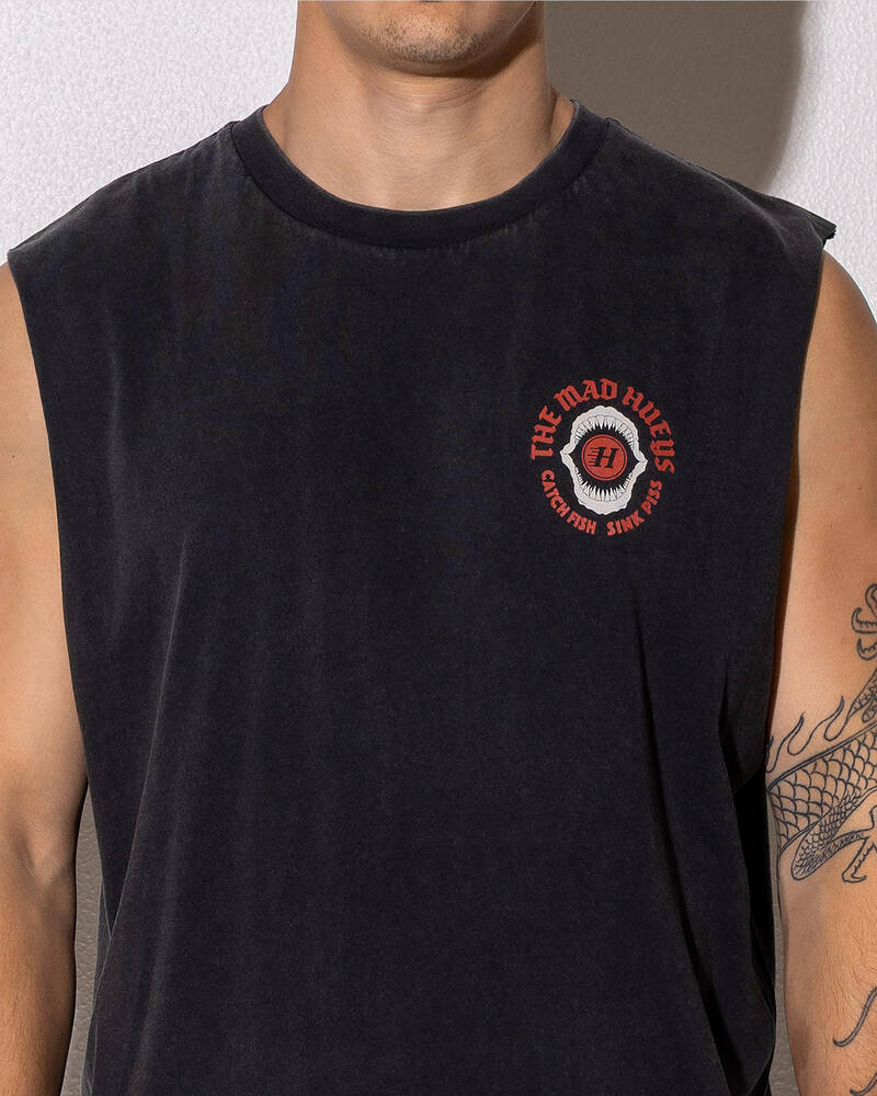 The Mad Hueys Shark Tins Muscle Tank for Mens