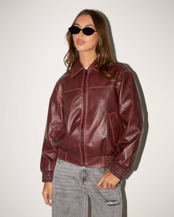 Ava And Ever Romeo Faux Leather Jacket for Womens