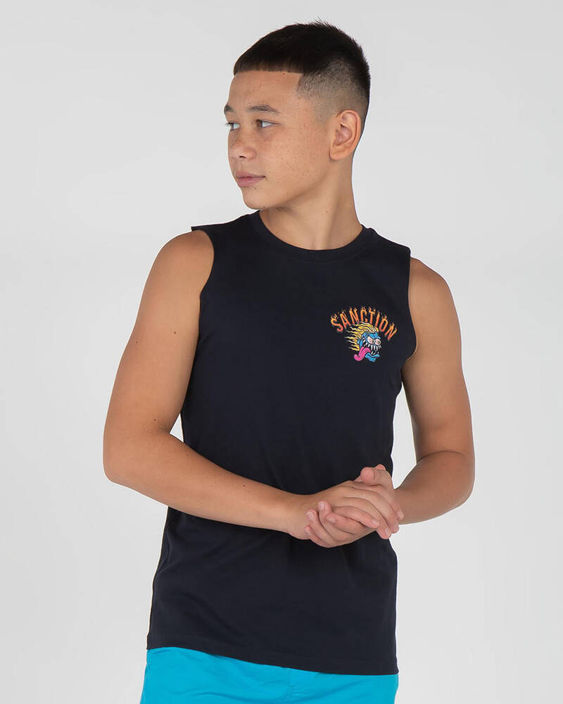 Sanction Boys' Moto Monster Muscle Tank for Mens