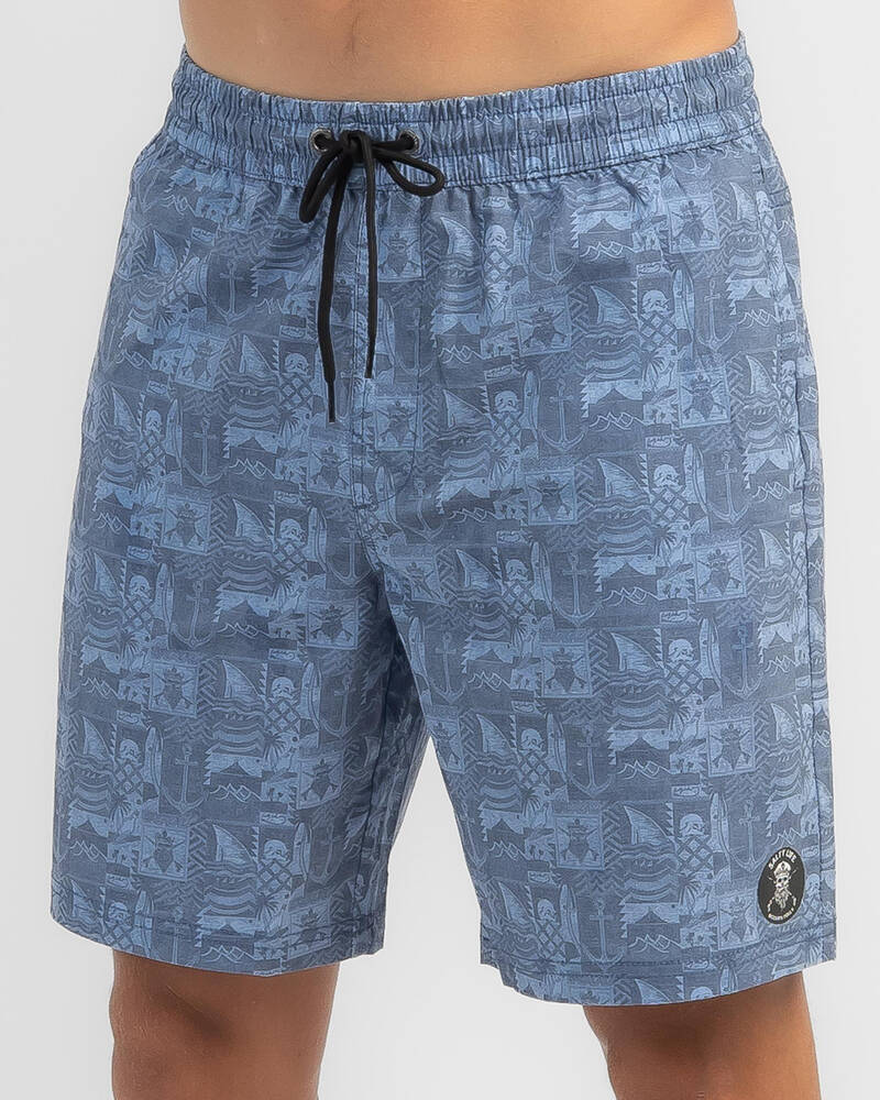 Salty Life Marooned Board Shorts for Mens