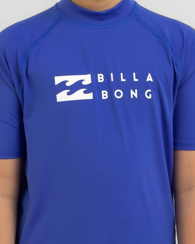 Billabong Boys' Union Short Sleeve Rash Vest for Mens