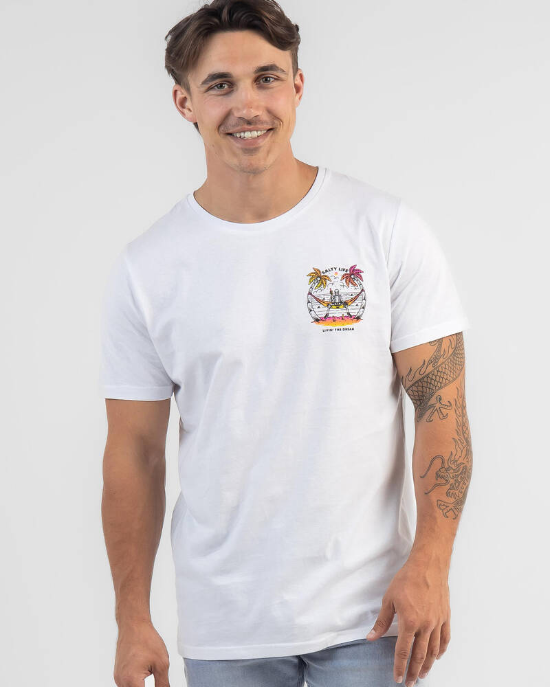 Salty Life Livin The Dream T-Shirt for Mens