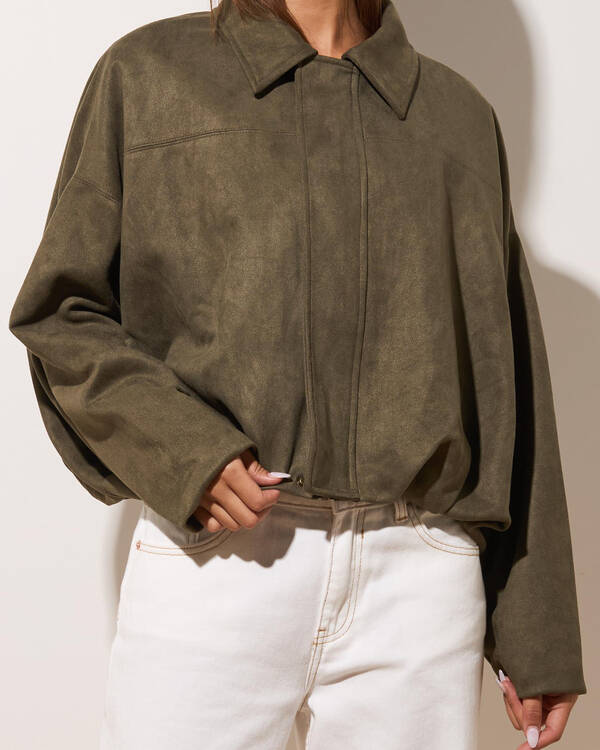 Ava And Ever London Faux Suede Jacket for Womens