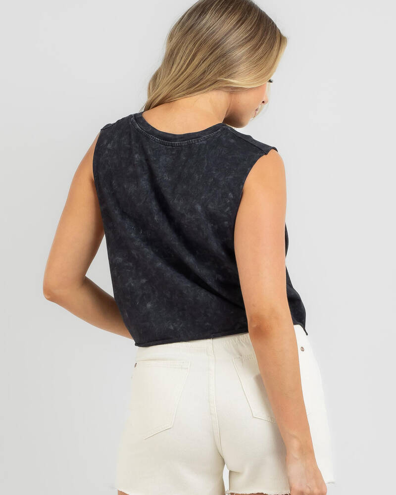 Unit Womens Fast and Free Cropped Muscle T-Shirt for Womens