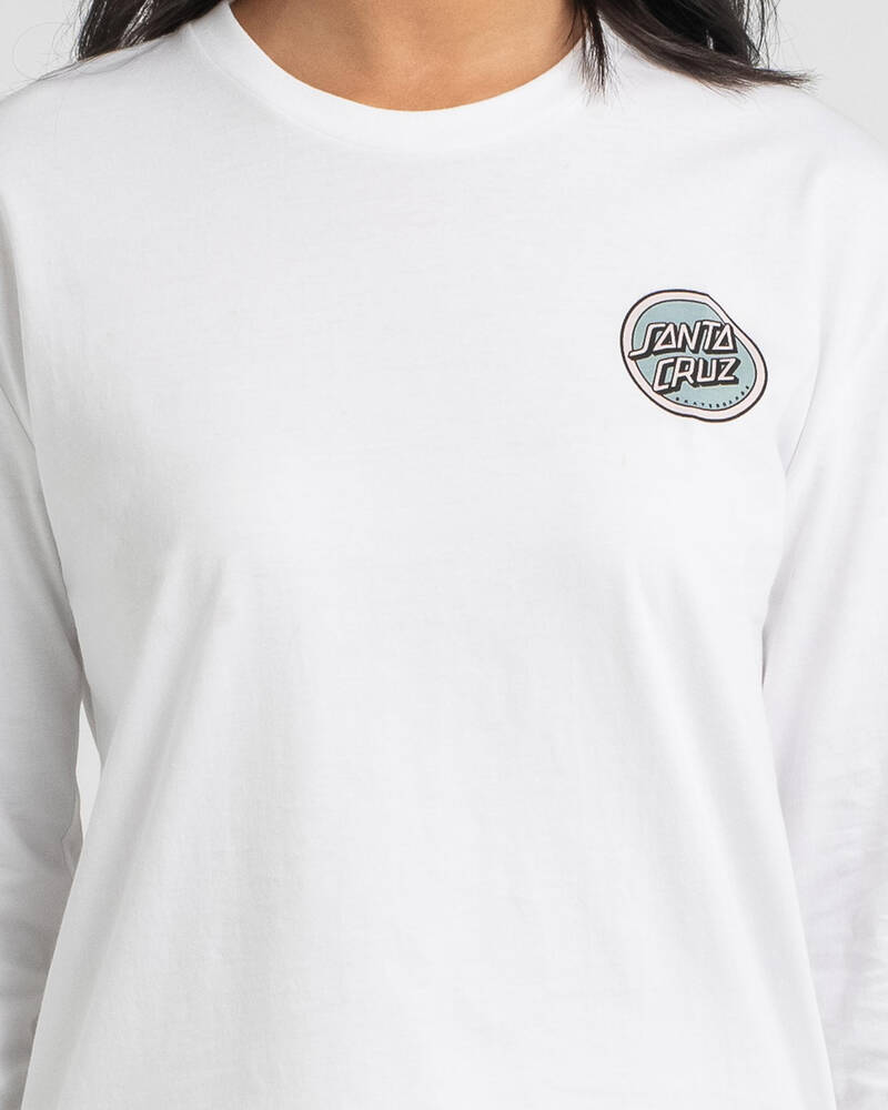 Santa Cruz Retro Dot Long Sleeve T-Shirt for Womens