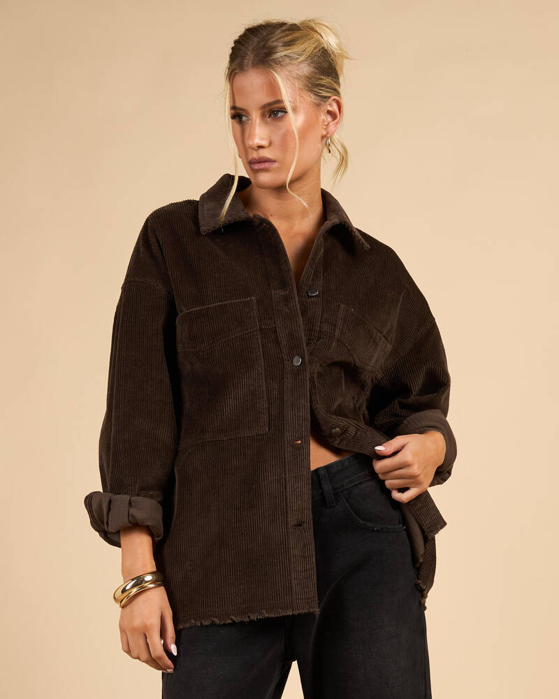 Mooloola Carter Cord Shacket for Womens