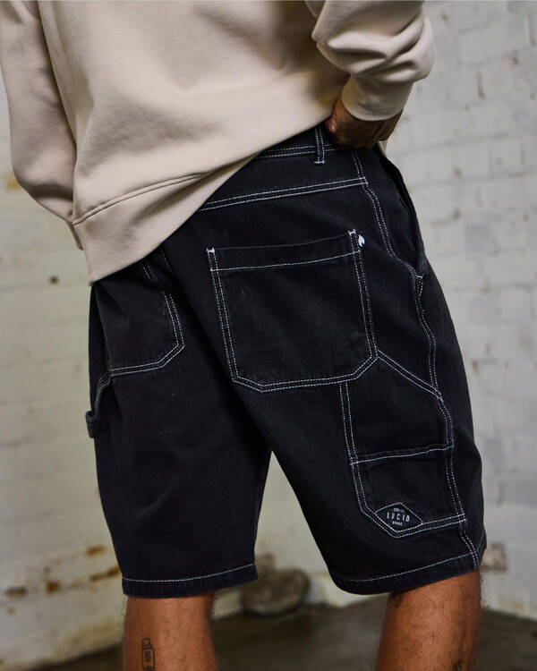 Lucid Institute Denim Walk Shorts for Mens