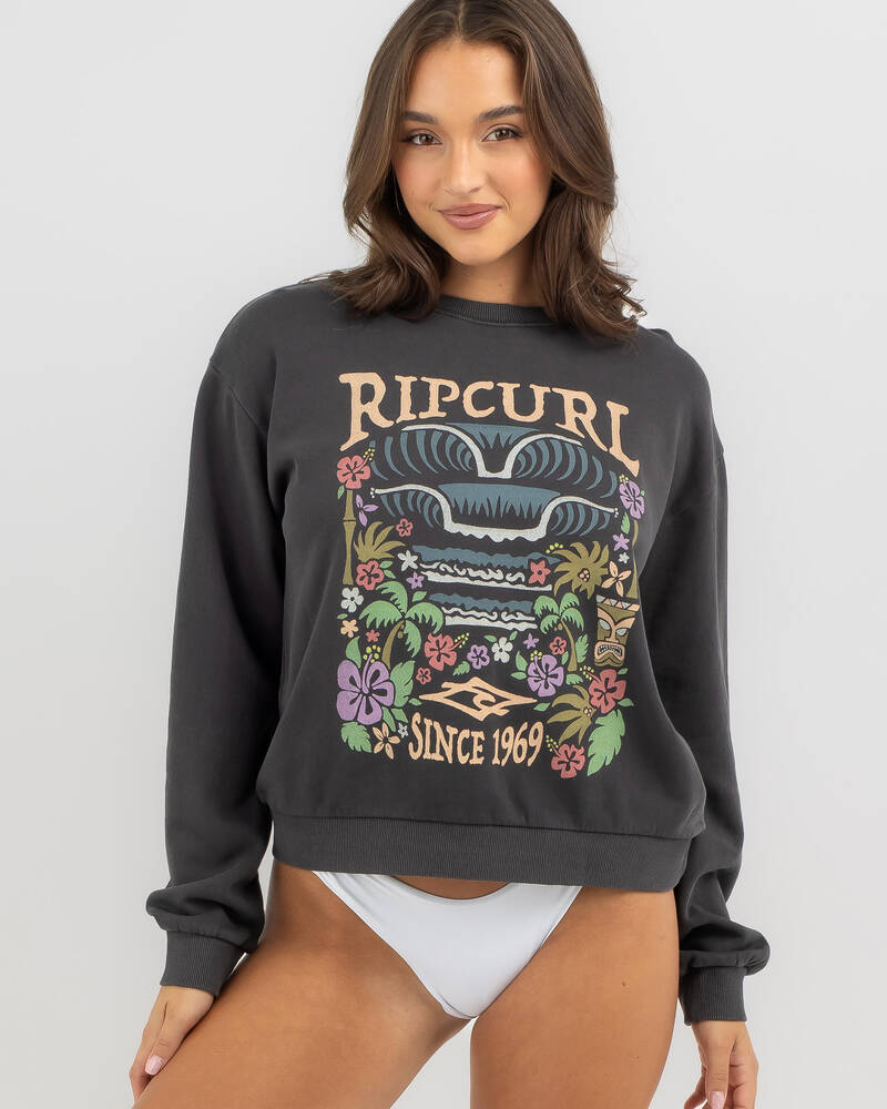 Rip Curl Tiki Tropic Crewneck Sweatshirt for Womens