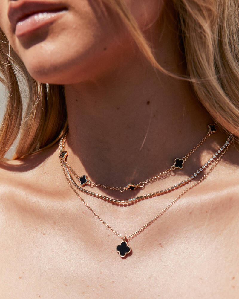 Karyn In LA Clover Necklace Pack for Womens