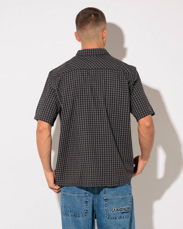 Rip Curl Liquid Trips Check Short Sleeve Shirt for Mens