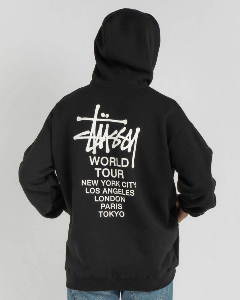 Stussy World Tour Hoodie for Mens