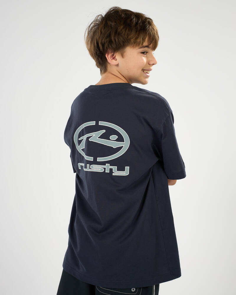 Rusty Boys' Turbo Short Sleeve T-Shirt for Mens