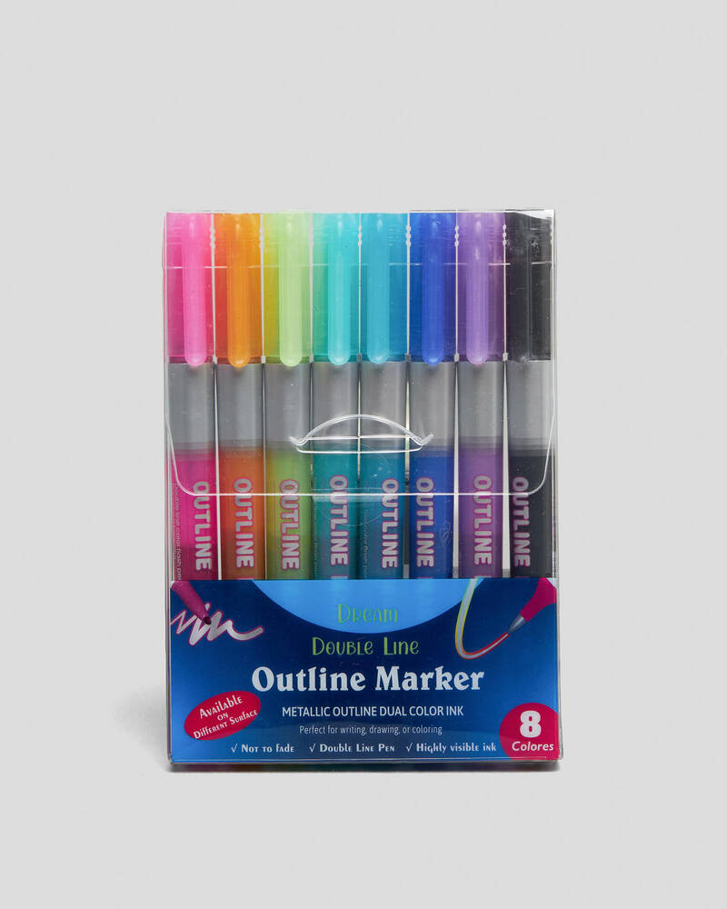 Get It Now Metallic Outliner Dual Marker Set for Unisex