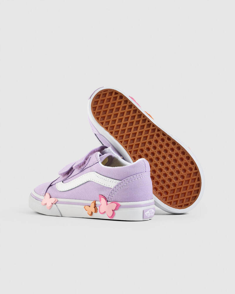 Vans Toddlers' Old Skool V Butterfly Shoes for Womens