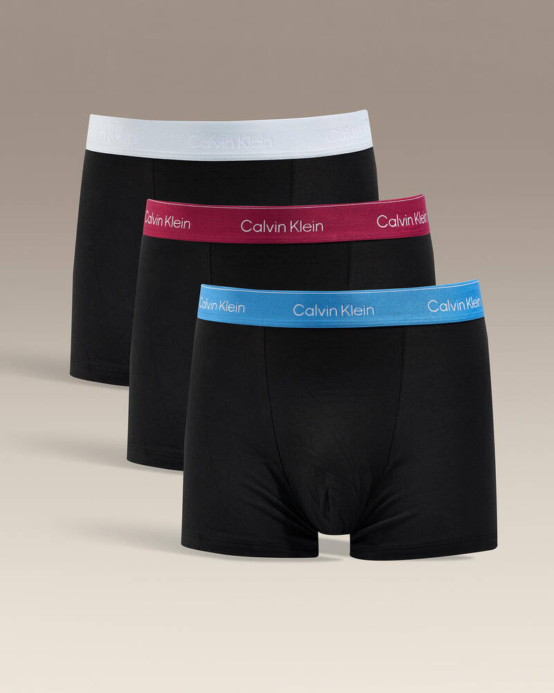 Calvin Klein Icon Cotton Stretch Relaxed Fit Trunk 3 Pack for Mens