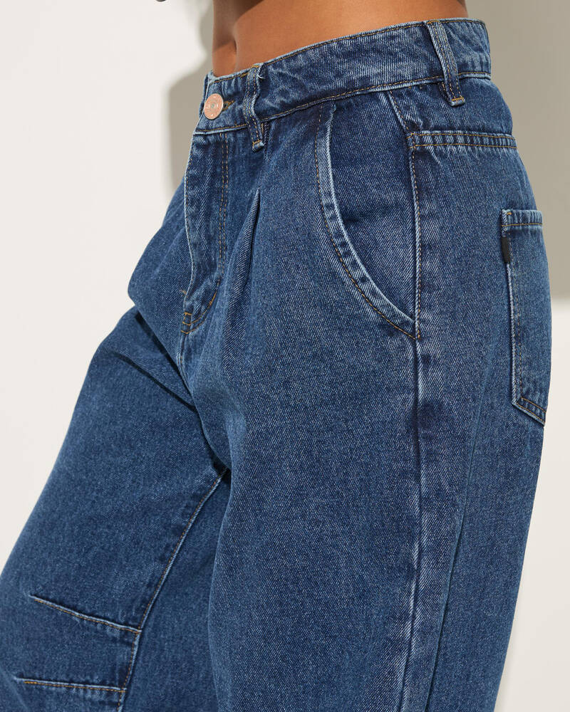 DESU Cyndi Barrel Leg Jeans for Womens