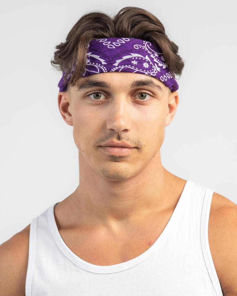 Miscellaneous Purple Bandana for Mens