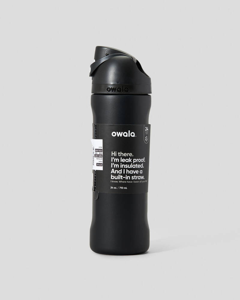 Owala FreeSip Stainless Steel Water Bottle, 24oz, White