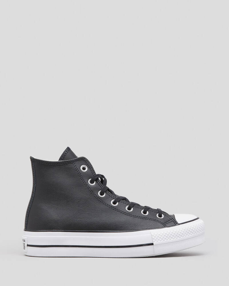 Converse Womens Chuck Taylor All Star Leather HI Platform Shoes for Womens