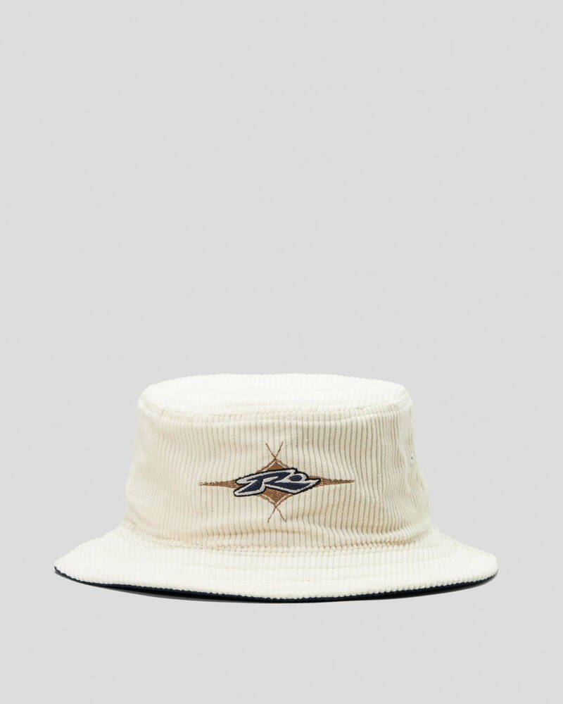 Rusty Wallflower Reversible Cord Bucket Hat for Mens