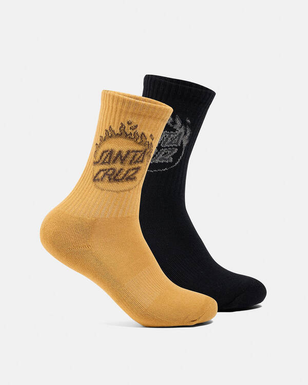 Boys' Burnt Opus Crew Socks 2 Pack