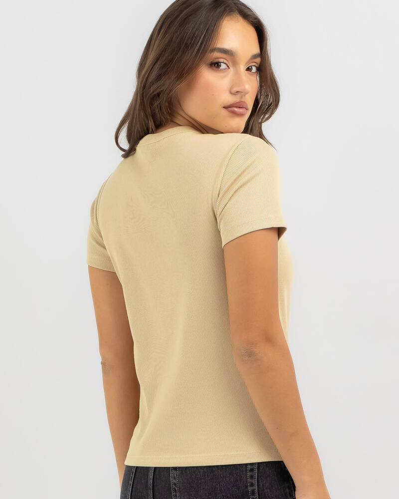 Calvin Klein Woven Label Regular T-Shirt for Womens