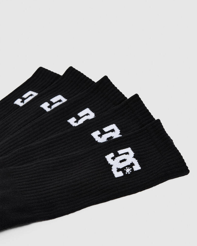 DC Shoes Crew Socks 5 Pack for Mens