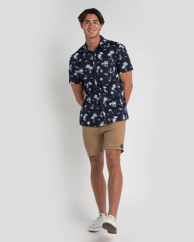 Salty Life Jaws Short Sleeve Shirt for Mens