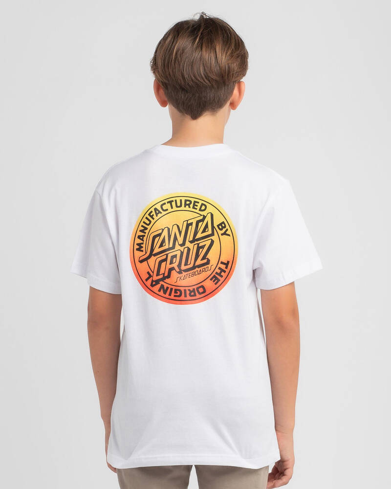 Santa Cruz Boys' Original Fade Dot T-Shirt for Mens
