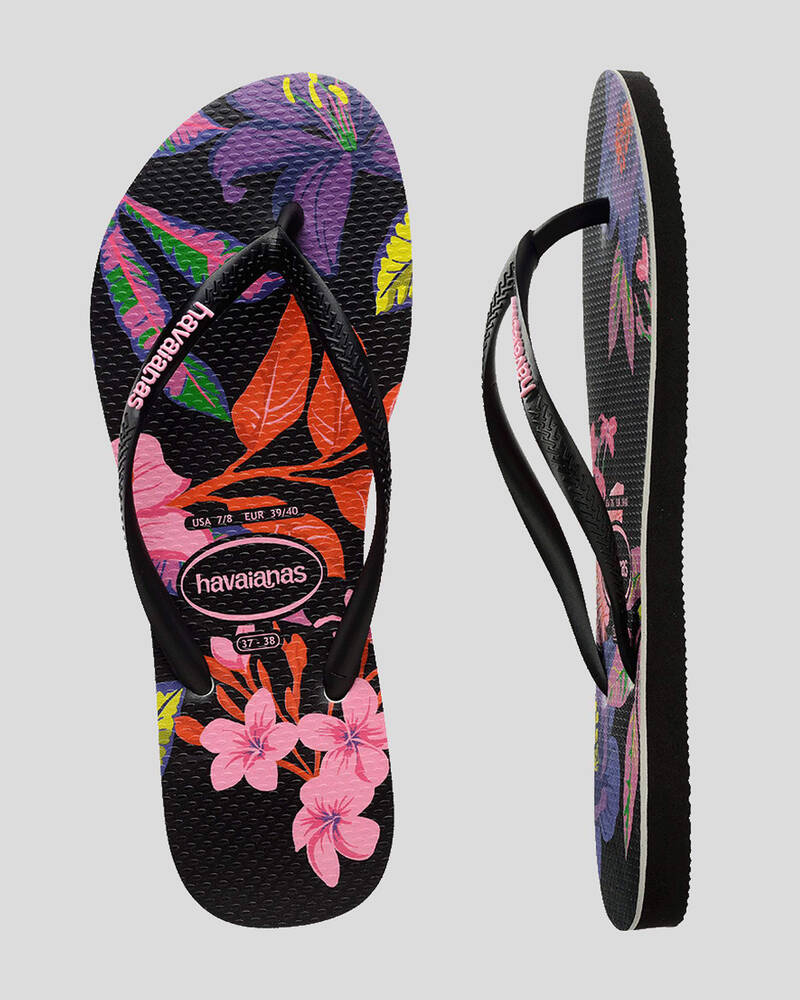 Havaianas Slim Floral Colours Thongs for Womens