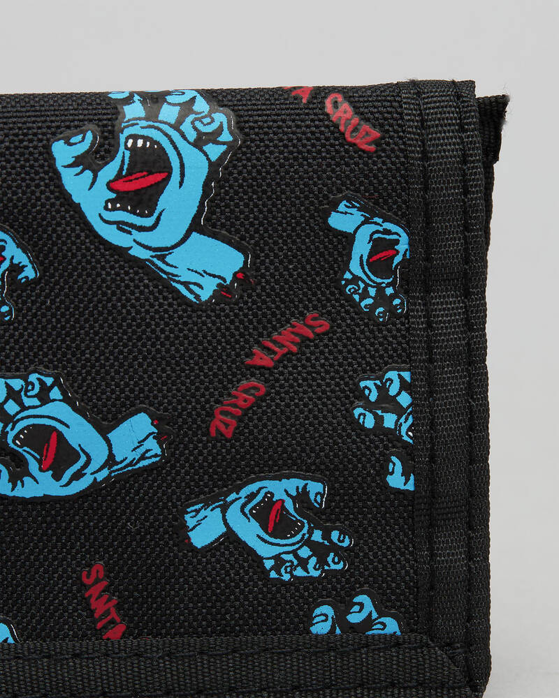 Santa Cruz Screaming Hand Velcro Wallet for Mens