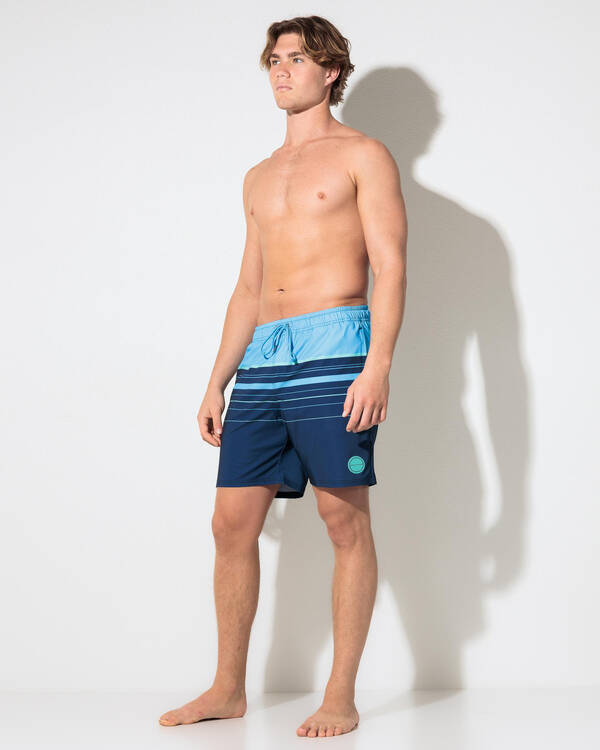 Skylark Bold Horizon Elastic Waist Board Shorts for Mens