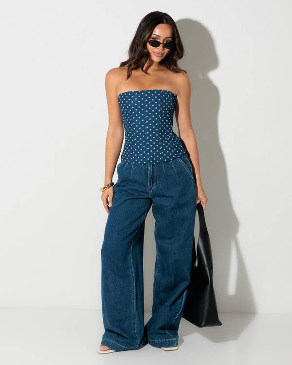 DESU Lady Di Pleated Jeans for Womens