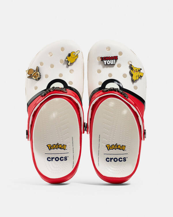 Crocs Kids' Pok&eacute;mon Pok&eacute; Ball Classic Clogs for Unisex